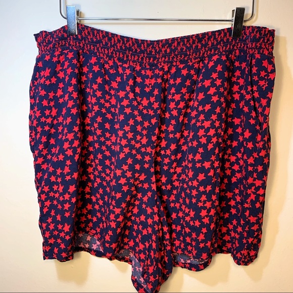 Lane Bryant Pants - Lane Bryant | Navy Shorts With Red Stars 18/20